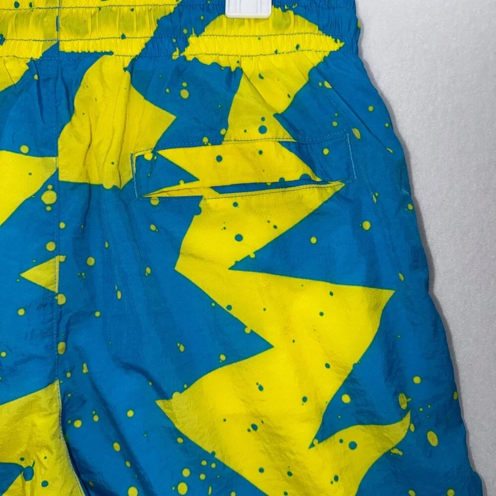 Jordan Jumpman Poolside Swim trunk Shorts Mens Large Blue Yellow 9